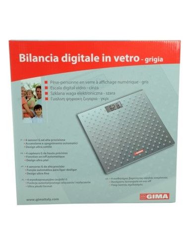Bilancia Pesapersone Digitale Gima in Vetro Temperato