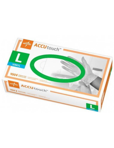 Accutouch guanti in vinile monouso senza polvere DPI3 DM1 100pezzi
