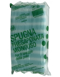 Spugna presaponata monouso in schiuma poliuretano 50pz 2