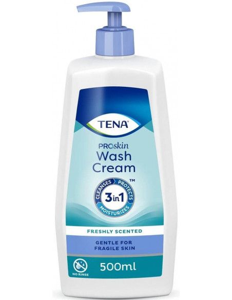 TENA Wash Cream Crema detergente idratante 500ml TENA Wash Cream Crema detergente idratante 500ml