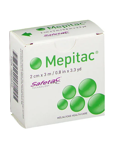 Mepitac medicazione di fissaggio in silicone morbido 2cm x 3m Mepitac medicazione di fissaggio in silicone morbido 2cm x 3m
