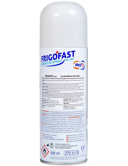 Med's Frigofast ghiaccio spray istantaneo 200ml Med's Frigofast ghiaccio spray istantaneo 200ml