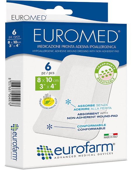 Euromed medicazione assorbente post-operatoria sterile Euromed medicazione assorbente post-operatoria sterile