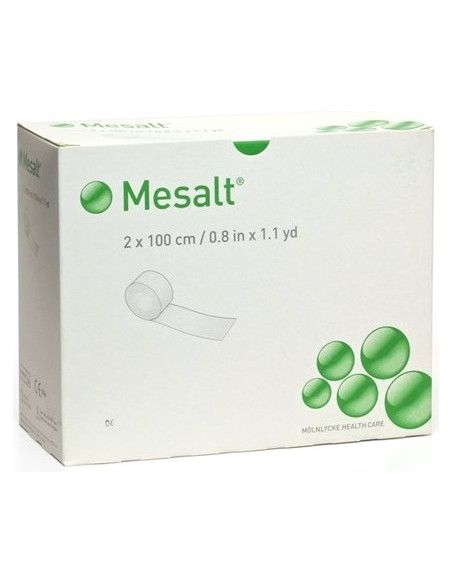 Mesalt Nastro medicazione in cloruro di sodio 2x100 1pz Mesalt Nastro medicazione in cloruro di sodio 2x100 1pz