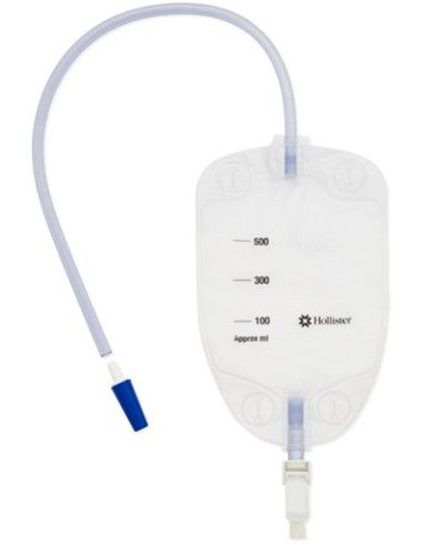 Sacca urinaria da gamba in vinile con valvola anti-reflusso 30pz