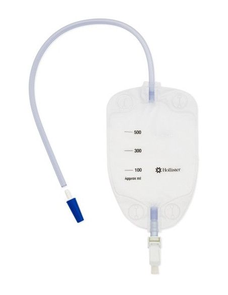 Sacca urinaria da gamba in vinile con valvola anti-reflusso 30pz