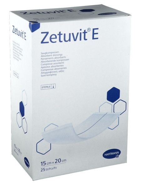 Zetuvit E medicazione assorbente sterile 15x20 25pz Zetuvit E medicazione assorbente sterile 15x20 25pz
