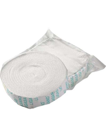 Ligasano Bianco rotolo sterile in poliuretano espanso per fistole 300x2,5x0,4 10pz Ligasano Bianco rotolo sterile in poliuretano espanso per fistole 300x2,5x0,4 10pz