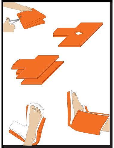 Ligasano Orange Prevenzione poliuretano espanso elastico 55x45x2 7pz