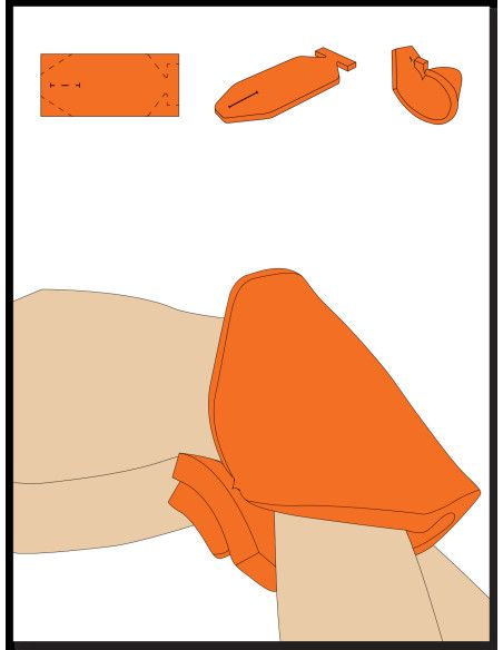 Ligasano Orange Prevenzione poliuretano espanso elastico 55x45x2 7pz