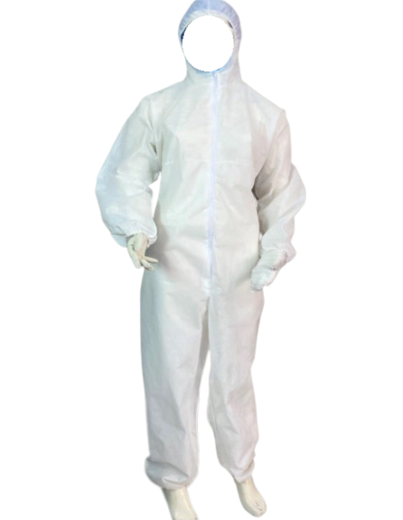 Tuta monouso con cappuccio - DPI di 1à categoria - taglia XL - 5 pezzi