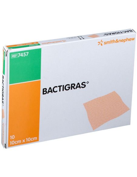 Bactigras medicazione antisettica con clorexidina acetato10x10 10pz DM