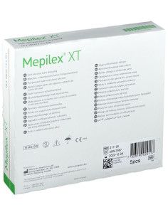 Mepilex Xt 10x10 | Medicazione Assorbente in Schiuma | per Lesioni Acute e Croniche | 5 pezzi 2