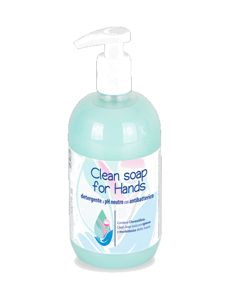 Clean Soap for Hands detergente antibatterico 500ml