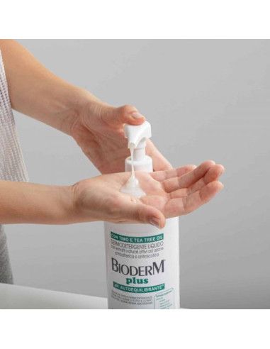 Bioderm Plus Timo – Emulsione Dermodetergente con Timo e Tea Tree Oil 250 ml