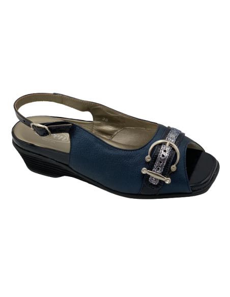 Loren sandalo estivo donna geco blu