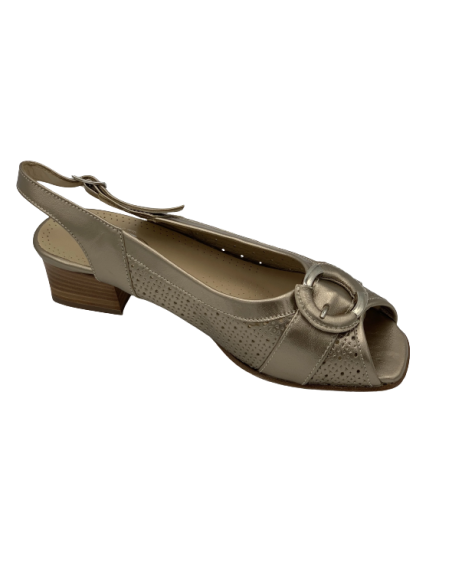 Loren sandalo estivo donna tortora e beige