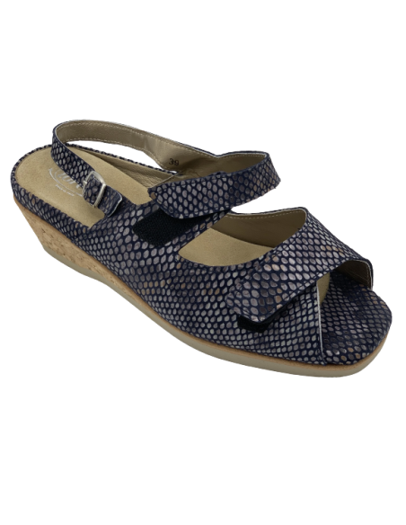 Loren sandalo estivo donna blu