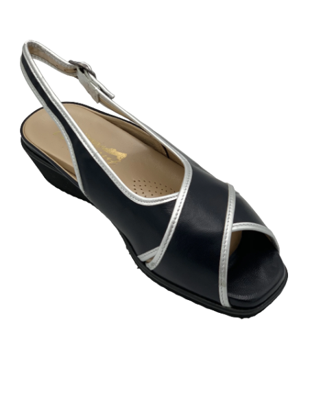 Medima Comfort Kiella scarpa estiva donna blu e argento