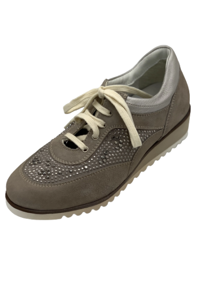 Loren scarpa donna perlata beige