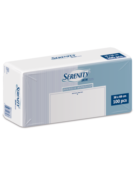 Serenity bavaglio monouso assorbente 38 x 54 100pz Serenity bavaglio monouso assorbente 38 x 54 100pz