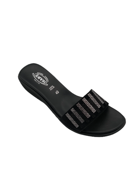 Loren ciabatta donna nero