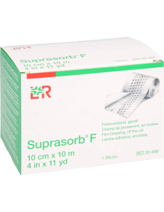 Suprasorb F medicazione in rotolo in film di poliuretano 10pz 2