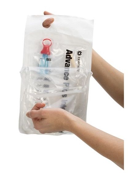 Advance Plus Catetere intermittente no-touch con sacca raccolta integrata 1pz Advance Plus Catetere intermittente no-touch con sacca raccolta integrata 1pz