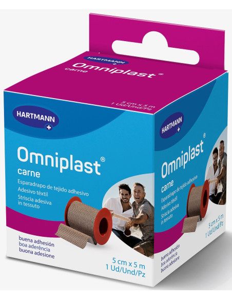 Omniplast cerotto di fissaggio in nastro 5cm x 5m Omniplast cerotto di fissaggio in nastro 5cm x 5m