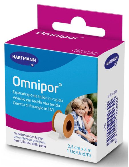 Omnipor cerotto ipoallergenico in TNT 2,5cm x 5m Omnipor cerotto ipoallergenico in TNT 2,5cm x 5m