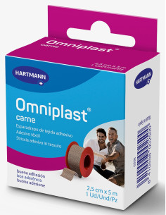 Omniplast cerotto di fissaggio in nastro 2,5cm x 5m