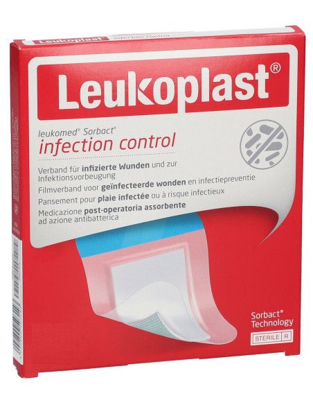 Leukoplast Sorbact Infection Control medicazione ad azione antibatterica Leukoplast Sorbact Infection Control medicazione ad azione antibatterica