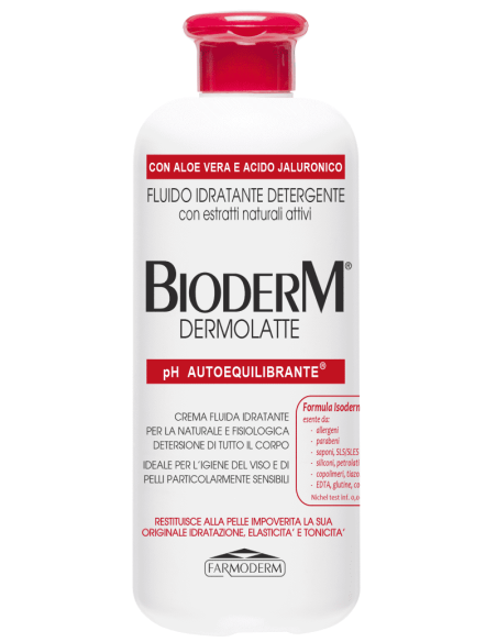 Bioderm Dermolatte crema fluida detergente 500ml
