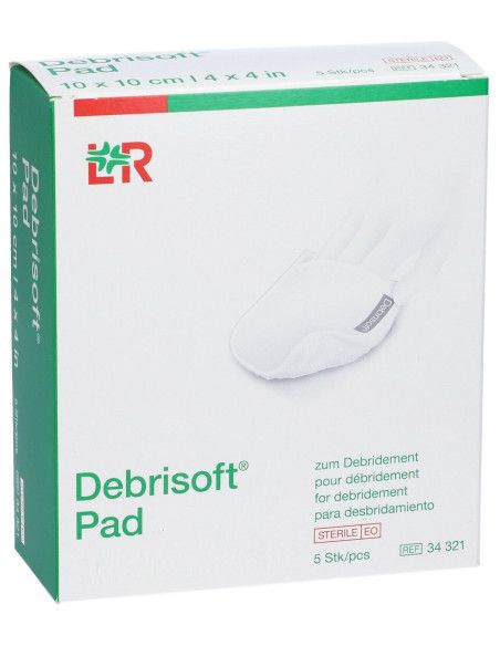 Debrisoft Pad sbrigliamento ferite superficiali croniche e acute 5pz Debrisoft Pad sbrigliamento ferite superficiali croniche e acute 5pz