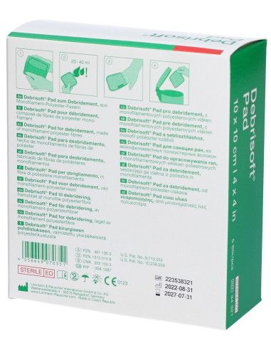 Debrisoft Pad sbrigliamento ferite superficiali croniche e acute 5pz