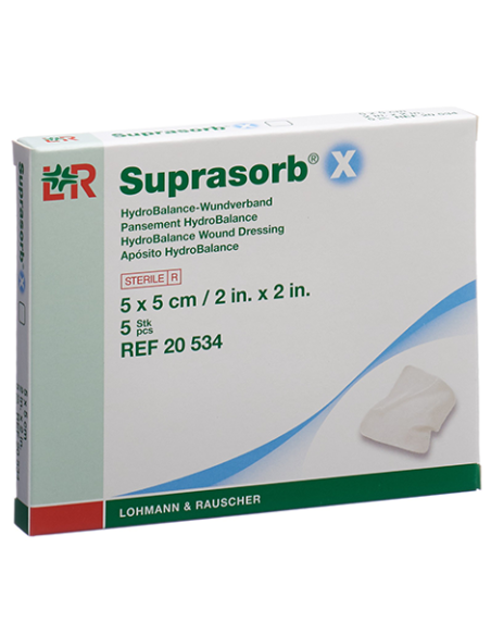 Suprasorb X medicazione hydrobalance assorbente in idrofibra