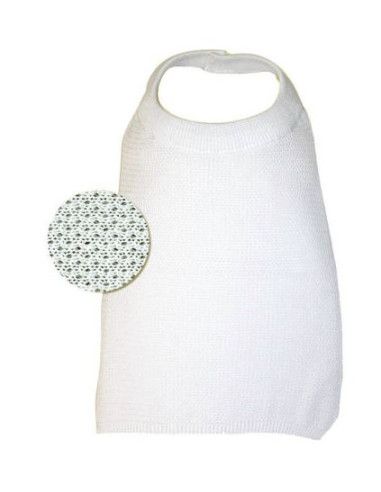 Bavaglino per tracheostomia tessuto traforato 100% cotone