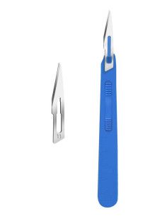 Bisturi monouso sterile con coprilama di sicurezza 10pz 2