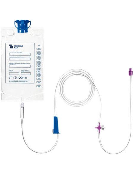 GraviSet Bag ENFit deflussore per nutrizione enterale a gravità 30pz