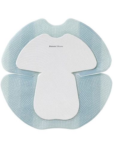 Biatain Silicone Tallone medicazione in poliuretano assorbente 5pz
