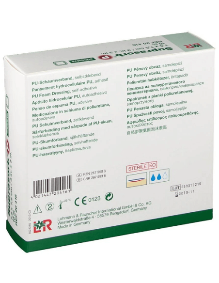 Suprasorb P Adesivo medicazione in schiuma di poliuretano Suprasorb P Adesivo medicazione in schiuma di poliuretano
