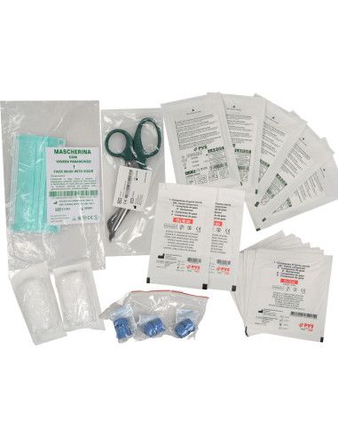 Pacco reintegro Allegato 1 per cassette Pronto Soccorso senza sfigmomanometro Gima 34189