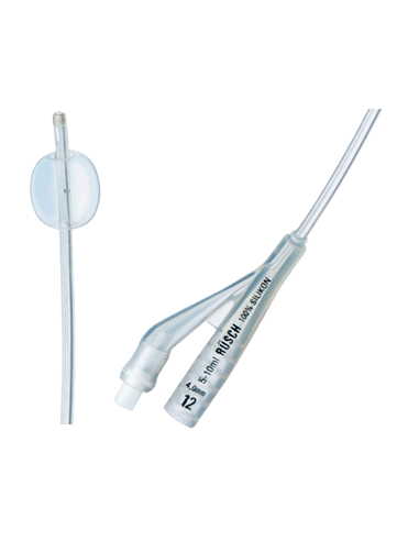 SupraCath catetere in silicone a punta aperta con palloncino 10pz