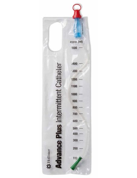 Advance Plus Catetere intermittente no-touch con sacca raccolta integrata 1pz Advance Plus Catetere intermittente no-touch con sacca raccolta integrata 1pz