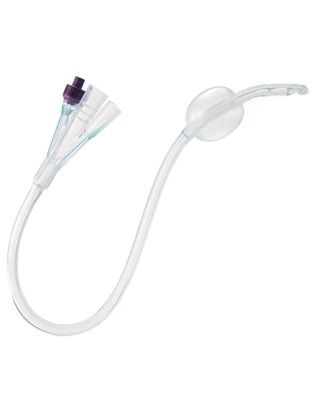 Catetere prostatico in silicone per ematuria Ch 22 cod. AB6A22 Catetere prostatico in silicone per ematuria Ch 22 cod. AB6A22