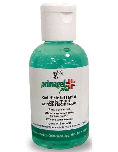 Primagel Plus gel disinfettante mani con alcool etilico