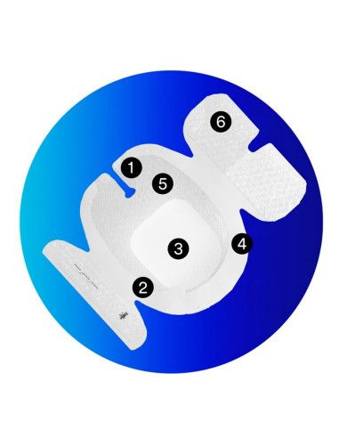 Tegaderm I.V. Advanced medicazione di fissaggio 10cm x 12cm 1pz