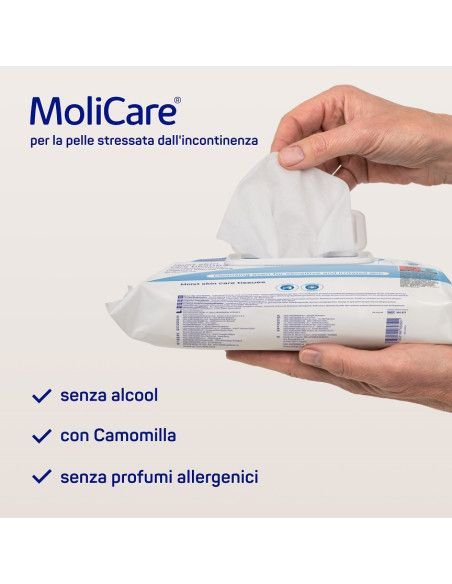 MoliCare Skin salviette detergenti umidificate 50pz | Igiene e Comfort MoliCare Skin salviette detergenti umidificate 50pz | Igiene e Comfort