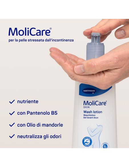 MoliCare Skin Detergente liquido con olio di mandorle 500ml
