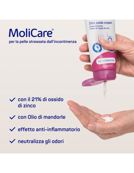 MoliCare Skin crema con ossido di zinco 200ml MoliCare Skin crema con ossido di zinco 200ml